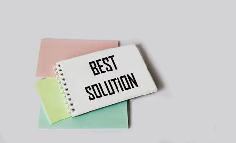 Word writing text Best Solution. Business concept for Alternative or approach Stock Photos
