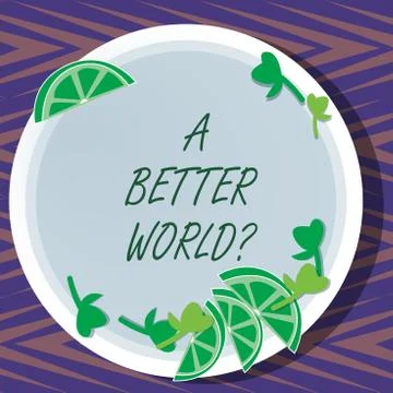 Word writing text A Better Worldquestion. Business concept for Predesigned イラスト素材