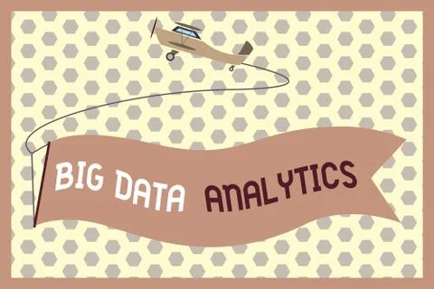 Word writing text Big Data Analytics. Business concept for The process of Stock Illustration