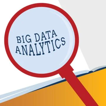 Word writing text Big Data Analytics. Business concept for The process of Illustrazione stock