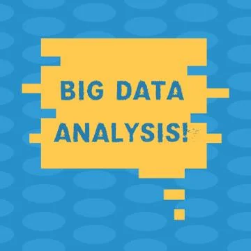 Word writing text Big Data Analysis. Business concept for complex process of Stock Illustration