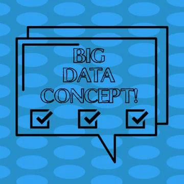 Word writing text Big Data Concept. Business concept for extremely large sets Illustrazione stock