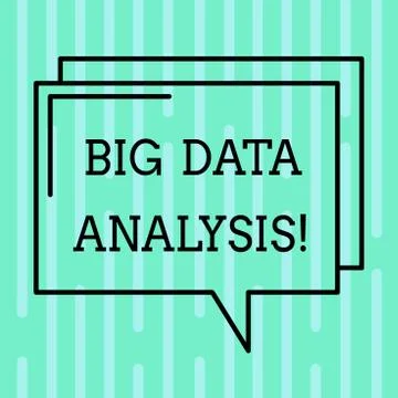 Word writing text Big Data Analysis. Business concept for complex process of Stock Illustration