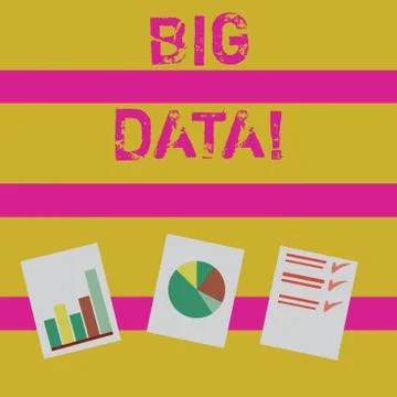 Word writing text Big Data. Business concept for extremely large sets that may Stock Illustration
