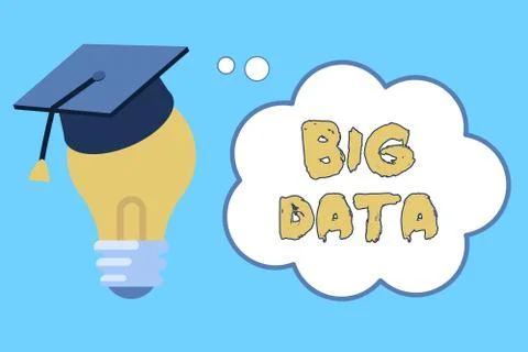 Word writing text Big Data. Business concept for sets that so complex that Stock Illustration