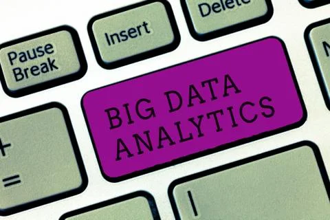 Word writing text Big Data Analytics. Business concept for The process of 写真素材