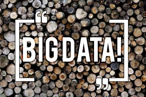 Word writing text Big Data. Business concept for Large amount of information Stock Photos