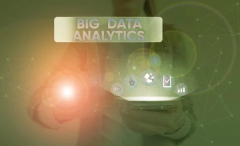 Word writing text Big Data Analytics. Business concept for The process of 스톡 사진