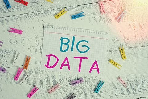 Word writing text Big Data. Business concept for sets that so complex that Foto stock