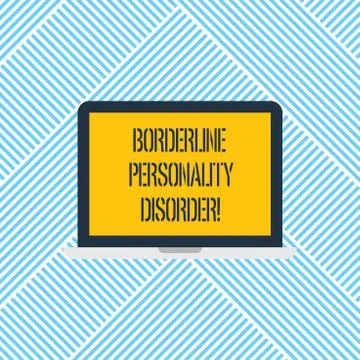 Word writing text Borderline Personality Disorder. Business concept for mental Stock Illustration