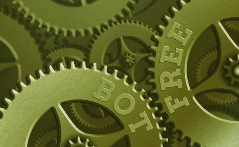 Word writing text Bot Free. Business concept for a computer program that works Stock Illustration