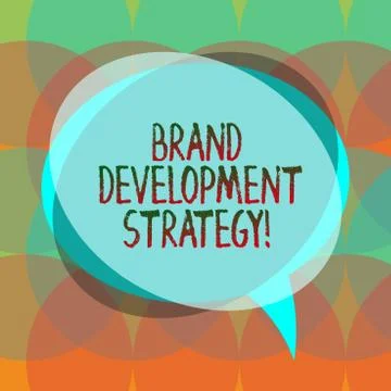 Word writing text Brand Development Strategy. Business concept for analysis and イラスト素材