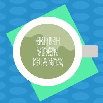 Word writing text British Virgin Islands. Business concept for British Overseas Stock-Illustration