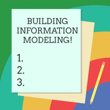Word writing text Building Information Modeling. Business concept for an イラスト素材