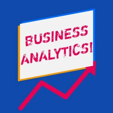 Word writing text Business Analytics. Business concept for methodical explora イラスト素材