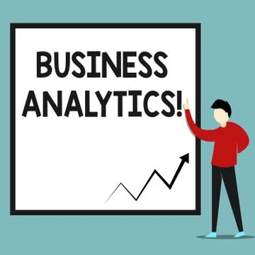 Word writing text Business Analytics. Business concept for methodical explora 스톡 일러스트