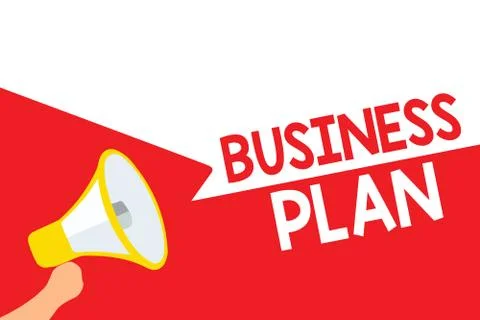 Word writing text Business Plan. Business concept for Structural Strategy Goals Stock Illustration