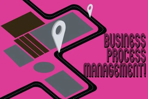 Word writing text Business Process Management. Business concept for Discipline Stock Illustration