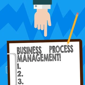 Word writing text Business Process Management. Business concept for Discipline Illustrazione stock