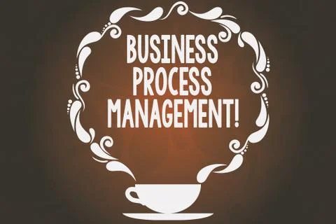 Word writing text Business Process Management. Business concept for Discipline Stock Illustration