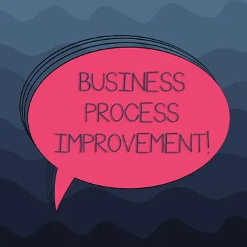 Word writing text Business Process Improvement. Business concept for optimize Stock Illustration