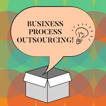 Word writing text Business Process Outsourcing. Business concept for Contracting 스톡 일러스트