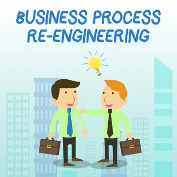 Word writing text Business Process Re Engineering. Business concept for the Illustrazione stock