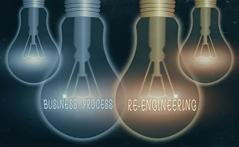 Word writing text Business Process Re Engineering. Business concept for the Illustrazione stock