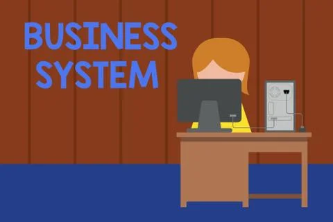 Word writing text Business System. Business concept for A method of analyzing イラスト素材