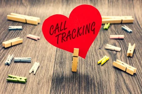 Word writing text Call Tracking. Business concept for Organic search engine Stock Photos