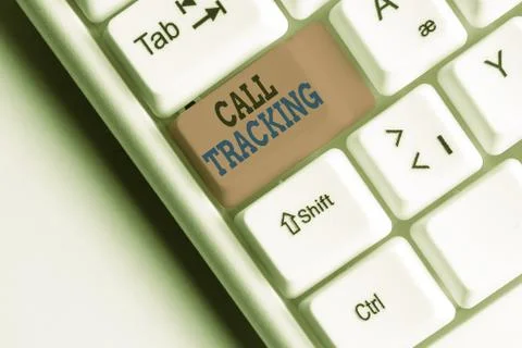 Word writing text Call Tracking. Business concept for Organic search engine Stock Photos