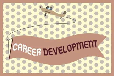 Word writing text Career Development. Business concept for Lifelong learning 스톡 일러스트