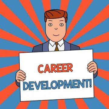 Word writing text Career Development. Business concept for Lifelong learning Stock Illustration