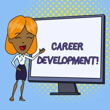 Word writing text Career Development. Business concept for Lifelong learning Stock Illustration