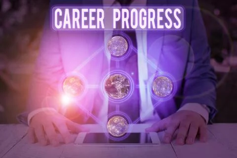 Word writing text Career Progress. Business concept for positions an employee 写真素材