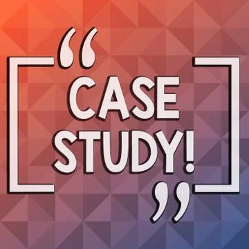Word writing text Case Study. Business concept for record of research into Stock Illustration
