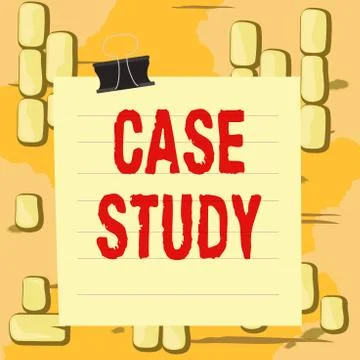 Word writing text Case Study. Business concept for man and a specific research Stock Illustration