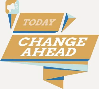 Word writing text Change Ahead. Business concept for to replace with or exchange イラスト素材