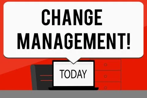 Word writing text Change Management. Business concept for replace leaderships or Stock Illustration