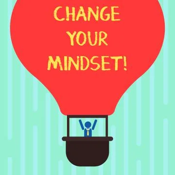 Word writing text Change Your Mindset. Business concept for fixed mental Stock Illustration