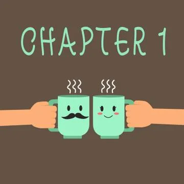 Word writing text Chapter 1. Business concept for Start od book project Stock Illustration