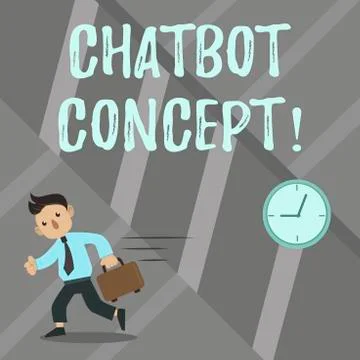 Word writing text Chatbot Concept. Business concept for Virtual assistant Ilustración de archivo