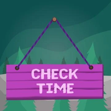 Word writing text Check Time. Business concept for instance of checking the time Illustrazione stock