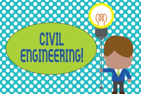Word writing text Civil Engineering. Business concept for Planning Design Stock Illustration