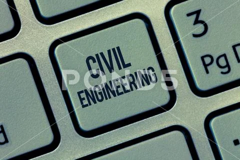 Word writing text Civil Engineering. Business concept for Planning Design Stock Photos