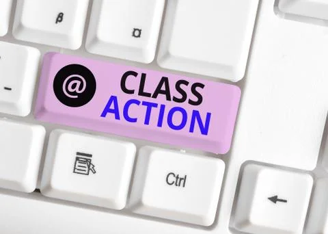 Word writing text Class Action. Business concept for lawsuit filed by small 写真素材