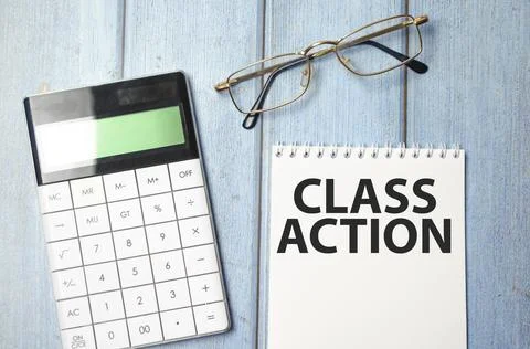 Word writing text Class Action. Business concept for lawsuit filed by small g Stockfoto's