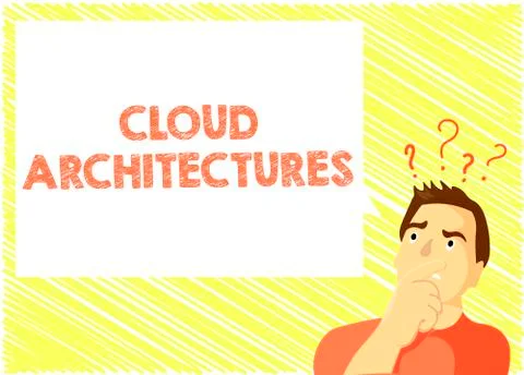 Word writing text Cloud Architectures. Business concept for Various Engineered Illustrazione stock