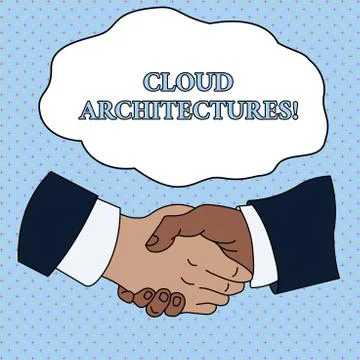 Word writing text Cloud Architectures. Business concept for Various Engineered 스톡 일러스트