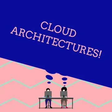 Word writing text Cloud Architectures. Business concept for Various Engineered 스톡 일러스트